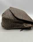 Bags By Mimi Grey Woven Leather Bag