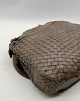 Bags By Mimi Grey Woven Leather Bag
