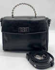 I.N.C. International Concepts Black Glaze Emilliee Mini Top Handle Handbag - NWT