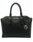 Michael Kors Black Ciara Saffiano Satchel