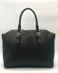 Michael Kors Black Ciara Saffiano Satchel
