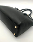 Michael Kors Black Ciara Saffiano Satchel