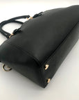 Michael Kors Black Ciara Saffiano Satchel