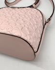 Kate Spade Pink Hollie Spade Embossed Leather Dome Crossbody Bag