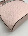 Kate Spade Pink Hollie Spade Embossed Leather Dome Crossbody Bag