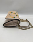Kate Spade Beige Leather Darcy Pineapple Chain Wallet