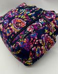 Vera Bradley Dark Blue Multicolor Paisley Large Diaper Bag