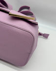 Like Dreams Purple Leather Bowtie Crossbody Bag