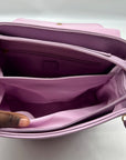 Like Dreams Purple Leather Bowtie Crossbody Bag