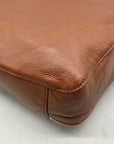 Michael Kors Brown Pebbled Leather Hobo Shoulder Bag