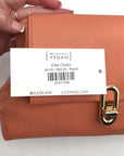 Jules Kae Peach Ellie Turn Lock Clutch
