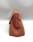 Jules Kae Peach Ellie Turn Lock Clutch