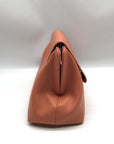 Jules Kae Peach Ellie Turn Lock Clutch