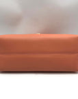 Jules Kae Peach Ellie Turn Lock Clutch