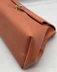 Jules Kae Peach Ellie Turn Lock Clutch