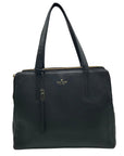 Kate Spade Black Pebbled Leather Brennan Grey Street Tote Bag