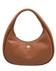 Kate Spade Brown Pebbled Leather Kayla Crescent Shoulder Bag