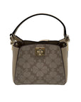 Kate Spade Dark Beige Spade Flower PVC Mini Top Handle Crossbody
