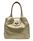 Kate Spade Metallic Gold Pebbled Leather Hobo Shoulder Bag