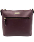 Kate Spade Plum Saffiano Leather Laurel Way Rima Crossbody