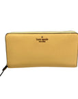 Kate Spade Yellow Saffiano Leather Marlee Continental Wallet