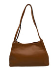 Kattee Caramel Leather Shoulder Bag