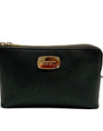 Michael Kors Black Jet Set Travel Double Zip Leather Wristlet