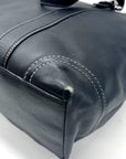 Coach Black Leather Gallery Tote Bag F10195