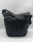 B. Makowsky Black Leather Hobo Bag