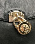 Michael Kors Black Leather Hamilton Satchel Bag