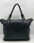 Michael Kors Black Leather Hamilton Satchel Bag
