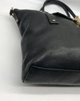 Michael Kors Black Leather Hamilton Satchel Bag