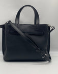 Michael Kors Black Emilia Small Pebbled Leather Satchel Bag