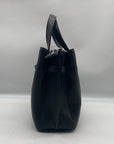Michael Kors Black Emilia Small Pebbled Leather Satchel Bag