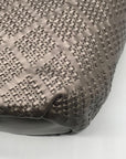 Coach Metallic Perforated Leather Drawstring Shoulder Bag