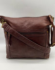 Fossil Brown Leather Sasha Crossbody Bag