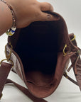 Fossil Brown Leather Sasha Crossbody Bag