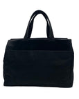 Prada Black Nylon And Leather Tessuto Tote Bag