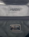 Prada Black Nylon And Leather Tessuto Tote Bag