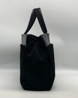 Prada Black Nylon And Leather Tessuto Tote Bag