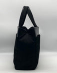 Prada Black Nylon And Leather Tessuto Tote Bag