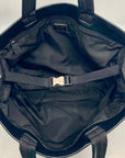 Prada Black Nylon And Leather Tessuto Tote Bag