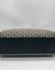 Guess Gray & Black Monogram Canvas Satchel Bag