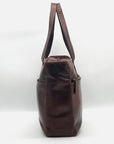 Jack Georges Brown Leather Laptop Tote