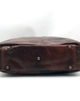 Jack Georges Brown Leather Laptop Tote