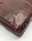Jack Georges Brown Leather Laptop Tote