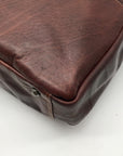 Jack Georges Brown Leather Laptop Tote