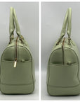 Tory Burch Robinson Middy Mint Julep Green Saffiano Leather Satchel
