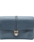 Patricia Nash Blue Fog Leather Bianco Crossbody
