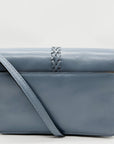 Patricia Nash Blue Fog Leather Bianco Crossbody